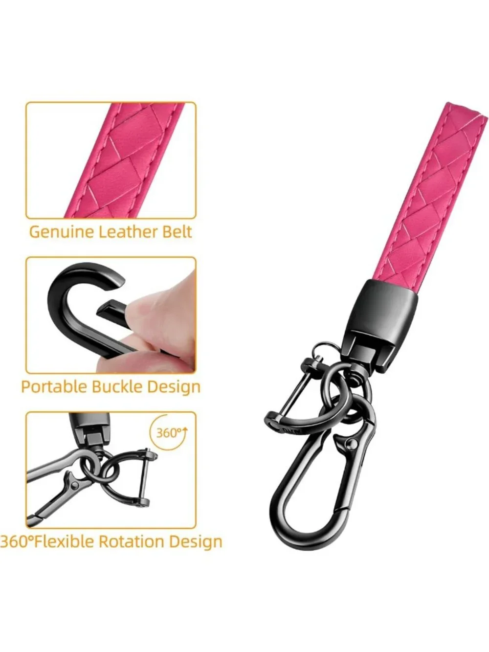 Soft Pink Key Fob Cover with Keychain - Full Protection for Chevy & GMC Vehicles